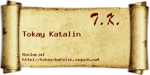 Tokay Katalin névjegykártya